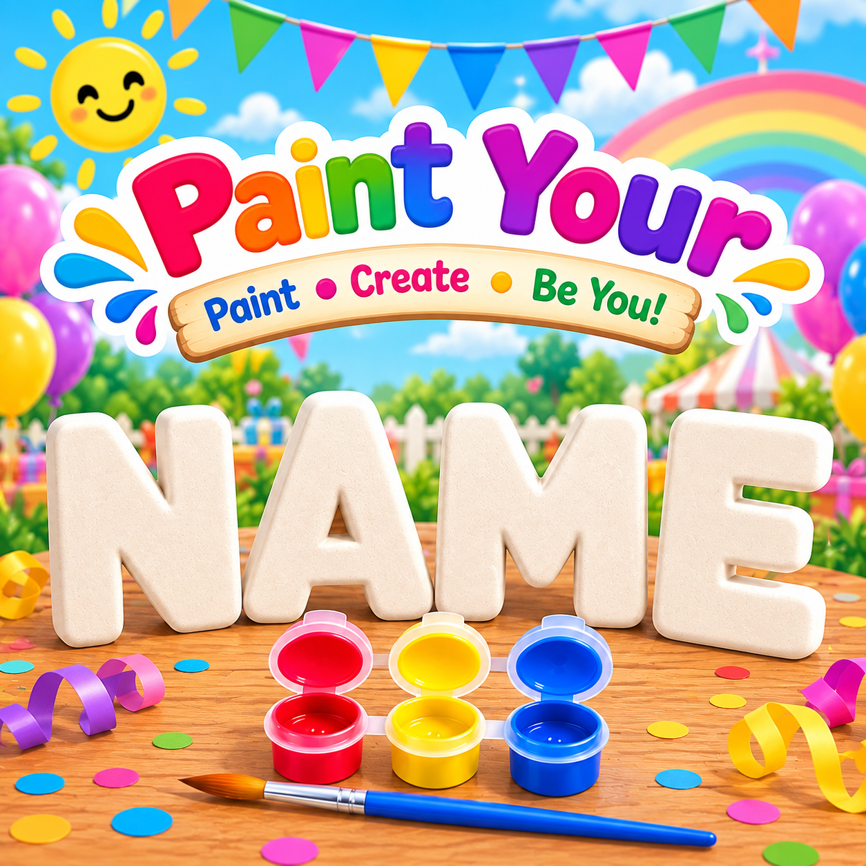 Personal name kit for painting
